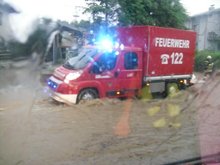 Hochwasser am Montag,  8. Juni 2015