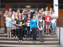 Die SchülerInnen der Klasse 4B, Foto: NMS Frankenburg