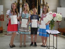 Ausgezeichnete Frankenburger Schülerinnen und Schüler am Freitag, 15. Juli 2016
