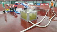 WM in Ostrava - Training Nasslöschangriff, 4x100m Staffel und 100m Hindernislauf am Dienstag, 16. August 2016