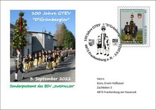 Sonderpostamt zum "Grünbergler"-Jubiläum am Freitag, 19. August 2022, Copyright siehe www.meinbezirk.at