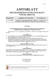 Waldbrandschutz-Verordnung 2024 am Freitag, 15. März 2024