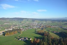 Aufnahme während eines Paramotor-Flugs über Frankenburg (Foto: Ing. Stefan Berger)