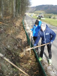 Amphibienzaun 2016 Frankenburg am Montag, 29. Februar 2016