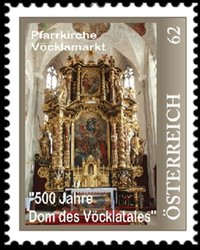 Der Hochaltar der Pfarrkirche Vöcklamarkt am Mittwoch,  2. Oktober 2013