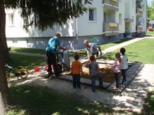 Sandkisten-Aktion des ÖAAB am Donnerstag, 20. März 2014