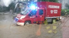Einige Häuser wurden an einem Abend zwei Mal überschwemmt am Mittwoch, 10. Juni 2015