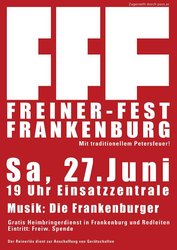 Einladung zum Freiner Sommernachtsfest am Dienstag, 23. Juni 2015