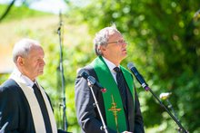 Die ökomänische Andacht (Foto: Würfelspielgemeinde Frankenburg) am Sonntag, 26. Juli 2015