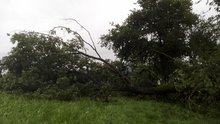 extreme Sturmböe über Frankenburg am Samstag, 19. August 2017