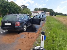 Verkehrsunfall Aufräumarbeiten am Freitag, 26. Juni 2020