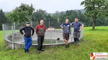 Zaun + Standrohrmontage Wasserentnahmestelle Zachleiten am Samstag, 18. Juli 2020