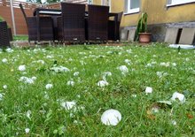 heftiger Hagelschauer über den Hausruckgemeinden am Mittwoch, 29. Juli 2020, Copyright siehe www.meinbezirk.at