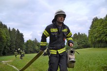 Übungsannahme Böschungsbrand am Freitag, 25. Juni 2021